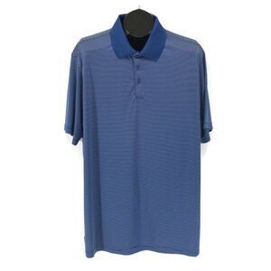 Slazenger Short Sleeve Golf Polo Shirt Men's Size 2XL Striped Performance Sports